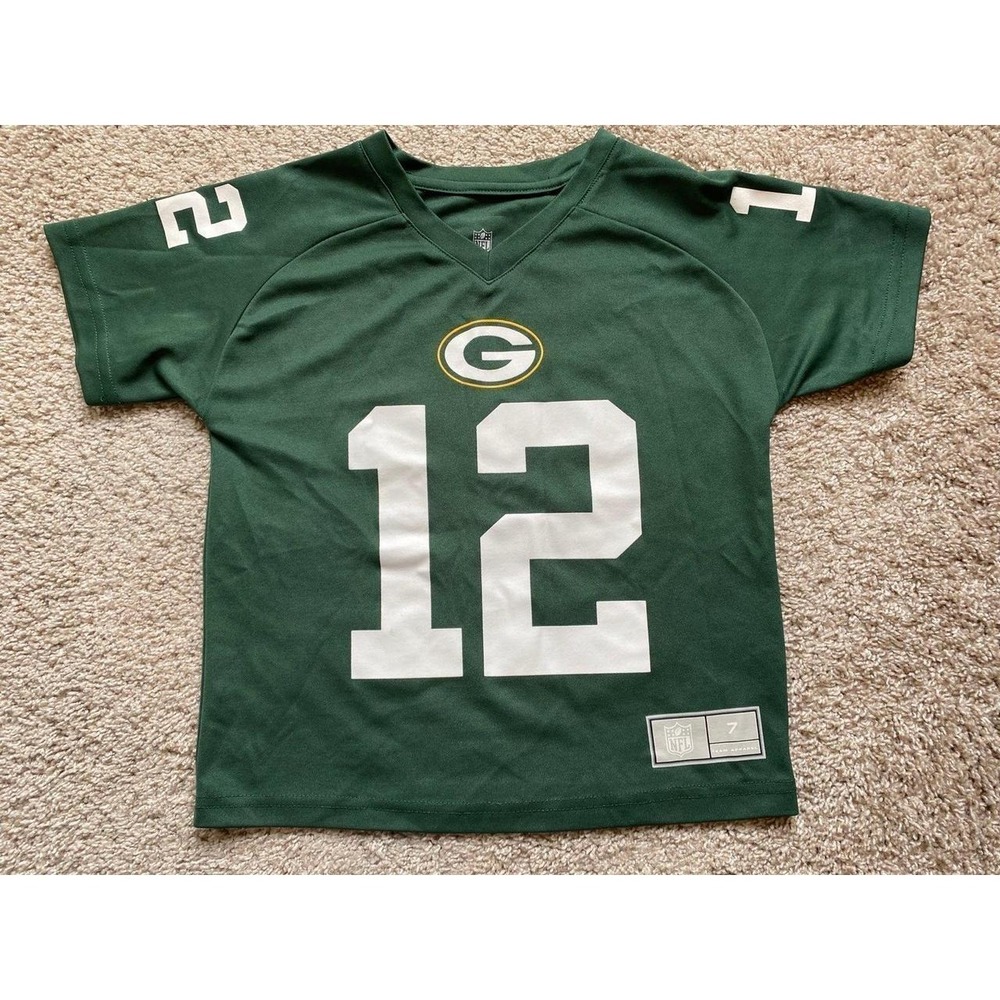 NFL Green Bay Packers Jersey Rodgers 12 Unisex 6-7 Youth Kids s1